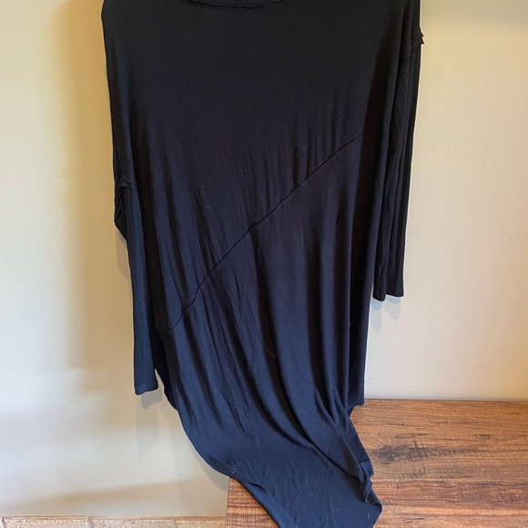 Free People We The Free Grapevine Asymmetrical Tunic Top Black XS - Picture 8 of 13